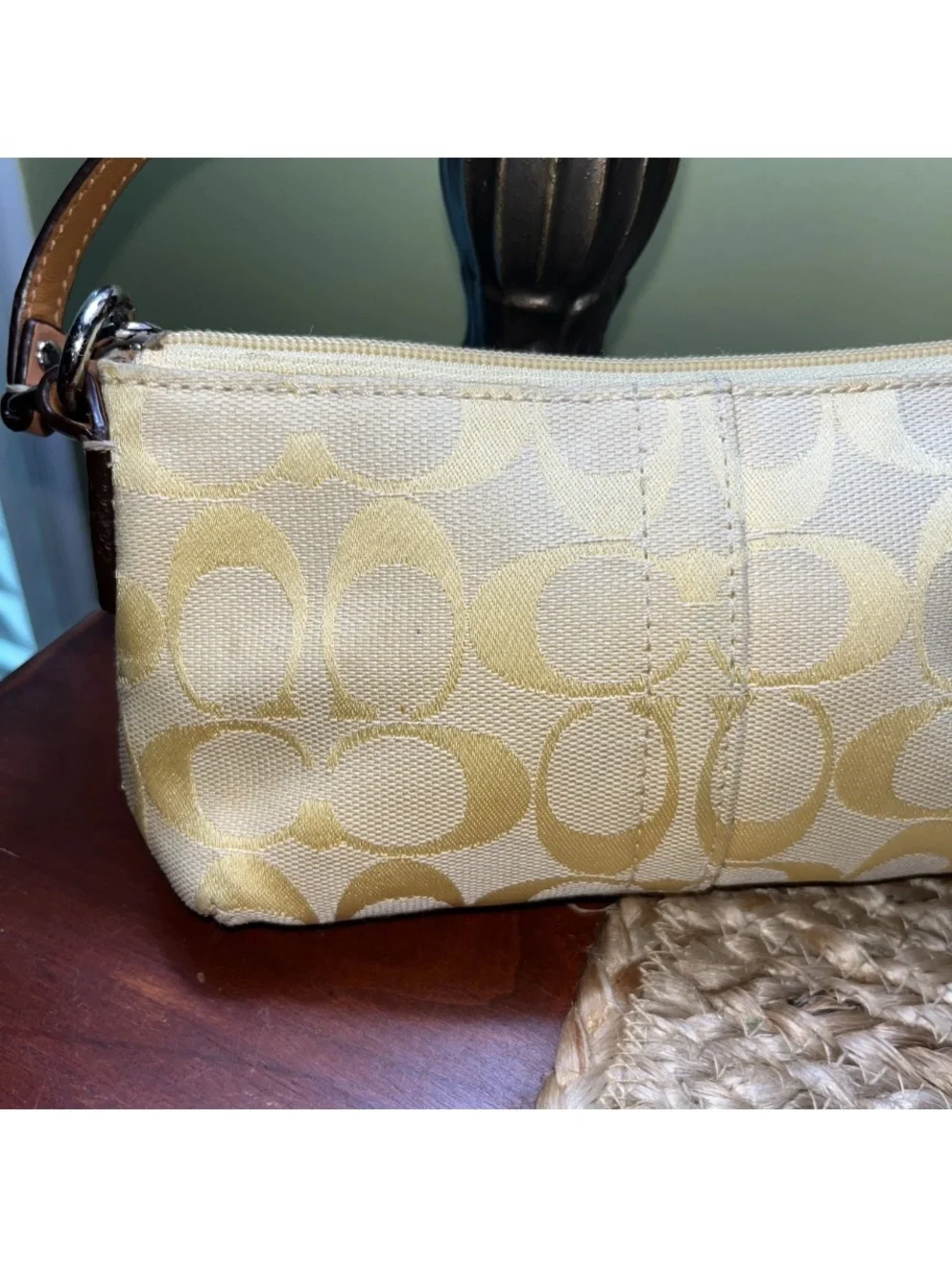 Y2K Signature C YELLOW MINI PURSE BAGUETTE RARE!! TIK TOK MARCH 2026